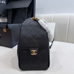 Túi Xách Nữ Siêu Cấp Chanel Jennie Màu Đen Dáng Hobo 26cm (2)