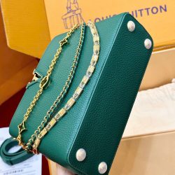 Túi Xách Nữ Siêu Cấp Louis Vuitton LV Capucines Màu Xanh Lá Cây 27cm (2)