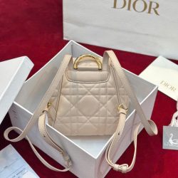 Ba Lô Dior Caro Mini Màu Hồng Nhạt Siêu Cấp 18cm (2)