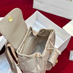 Ba Lô Dior Caro Mini Màu Hồng Nhạt Siêu Cấp 18cm (2)