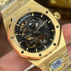 Đồng Hồ Audemars Piguet Replica 11 Royal Oak Openworked 15407 Mạ Vàng Mặt Lộ Cơ Xưởng THB 41mm (2)