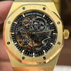 Đồng Hồ Audemars Piguet Replica 11 Royal Oak Openworked 15407 Mạ Vàng Mặt Lộ Cơ Xưởng THB 41mm (2)