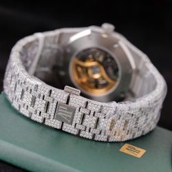 Đồng Hồ Audemars Piguet Royal Oak 15407 Chế Tác Đính Full Kim Cương Moissanite 41mm (2)