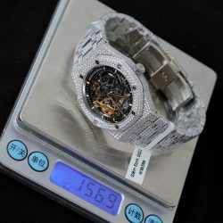 Đồng Hồ Audemars Piguet Royal Oak 15407 Chế Tác Đính Full Kim Cương Moissanite 41mm (2)
