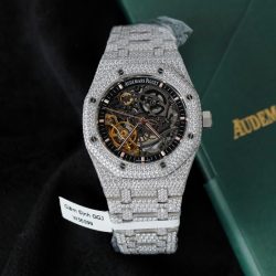 Đồng Hồ Audemars Piguet Royal Oak 15407 Chế Tác Đính Full Kim Cương Moissanite 41mm (2)