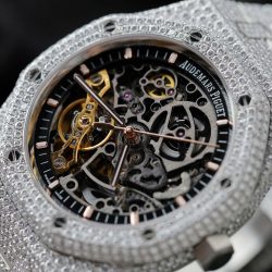 Đồng Hồ Audemars Piguet Royal Oak 15407 Chế Tác Đính Full Kim Cương Moissanite 41mm (2)