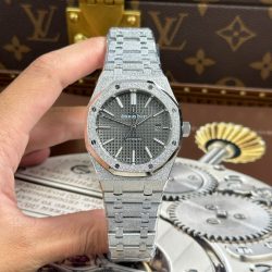 Đồng Hồ Audemars Piguet Royal Oak 15410 Frosted Replica 11 Mặt Xám Máy Cơ Thụy Sỹ Nhà Máy APS 41mm (2)