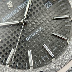 Đồng Hồ Audemars Piguet Royal Oak 15410 Frosted Replica 11 Mặt Xám Máy Cơ Thụy Sỹ Nhà Máy APS 41mm (2)