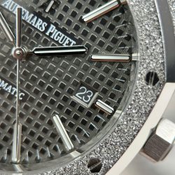 Đồng Hồ Audemars Piguet Royal Oak 15410 Frosted Replica 11 Mặt Xám Máy Cơ Thụy Sỹ Nhà Máy APS 41mm (2)