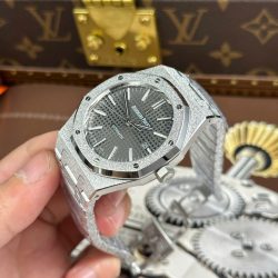 Đồng Hồ Audemars Piguet Royal Oak 15410 Frosted Replica 11 Mặt Xám Máy Cơ Thụy Sỹ Nhà Máy APS 41mm (2)
