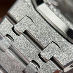 Đồng Hồ Audemars Piguet Royal Oak 15410 Frosted Replica 11 Mặt Xám Máy Cơ Thụy Sỹ Nhà Máy APS 41mm (2)