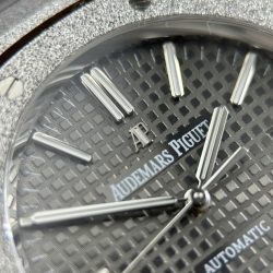 Đồng Hồ Audemars Piguet Royal Oak 15410 Frosted Replica 11 Mặt Xám Máy Cơ Thụy Sỹ Nhà Máy APS 41mm (2)