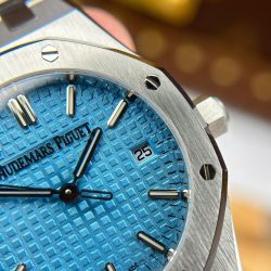 Đồng Hồ Audemars Piguet Royal Oak 77450 Fake Cao Cấp Mặt Tiffany Dây Kim Loại Xưởng OM 34mm (2)