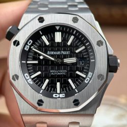 Đồng Hồ Audemars Piguet Royal Oak Offshore Diver 15710 Rep 11 Mặt Đen Dây Kim Loại Xưởng APS 42mm (2)