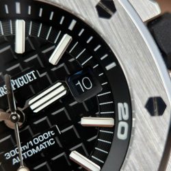 Đồng Hồ Audemars Piguet Royal Oak Offshore Diver 15710 Rep 11 Mặt Đen Dây Kim Loại Xưởng APS 42mm (2)