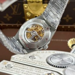 Đồng Hồ Audemars Piguet Royal Oak Openworked 15407 Replica 11 Mặt Lộ Cơ Màu Vàng Xưởng THB 41mm (2)