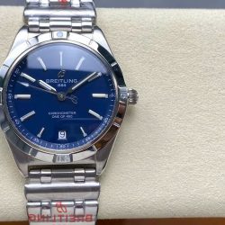 Đồng Hồ Breitling Chronomat Automatic A10380101C1A1 Replica 11 Mặt Xanh Dương Dây Kim Loại 36mm (9)