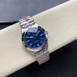 Đồng Hồ Breitling Chronomat Automatic A10380101C1A1 Replica 11 Mặt Xanh Dương Dây Kim Loại 36mm (9)