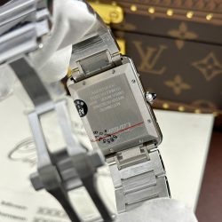 Đồng Hồ Cartier Tank Must Extra-Large Model Replica 11 Mặt Trắng Dây Kim Loại Xưởng AF 31x41mm (2)