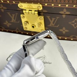 Đồng Hồ Cartier Tank Must Extra-Large Model Replica 11 Mặt Trắng Dây Kim Loại Xưởng AF 31x41mm (2)