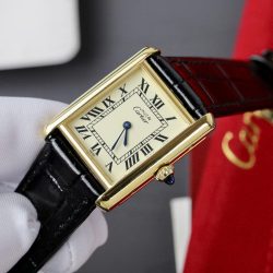 Đồng Hồ Cartier Tank Replica 11 Nữ Máy Pin Dây Da Nhà Máy AF 33,7×25,5mm (2)