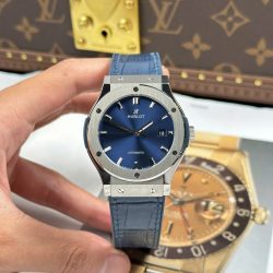Đồng Hồ Hublot Classic Fusion Replica 1 1 Màu Xanh Blue Trọng Lượng 84 Gram Siêu Nhẹ Xưởng JJZ 42mm (2)