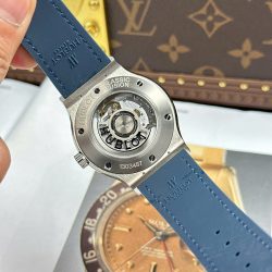 Đồng Hồ Hublot Classic Fusion Replica 1 1 Màu Xanh Blue Trọng Lượng 84 Gram Siêu Nhẹ Xưởng JJZ 42mm (2)