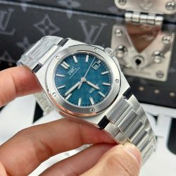 Đồng Hồ IWC Ingenieur Replica 11 Mặt Xanh Nhạt Máy Cơ Tự Động Xưởng V7 40mm (1)
