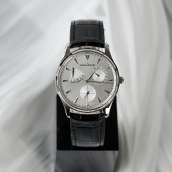 Đồng Hồ Jaeger LeCoultre Replica 11 Master Ultra Thin Power Reserve Mặt Bạc Dây Da Xưởng ZF 39mm (2)