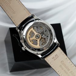 Đồng Hồ Jaeger LeCoultre Replica 11 Master Ultra Thin Power Reserve Mặt Bạc Dây Da Xưởng ZF 39mm (2)