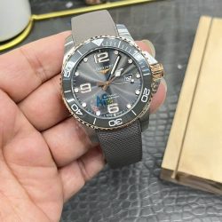 Đồng Hồ Longines HydroConquest Replica 11 Nam Mặt Số Xám Dây Cao Su Xưởng AF 43mm (1)