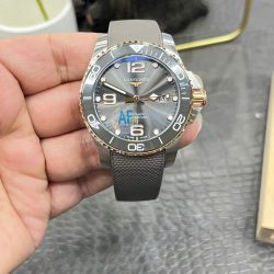 Đồng Hồ Longines HydroConquest Replica 11 Nam Mặt Số Xám Dây Cao Su Xưởng AF 43mm