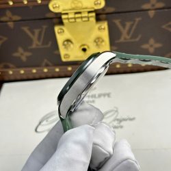 Đồng Hồ Omega Aqua Terra Worldtimer Replica 11 Màu Xanh Lá Cây Dây Cao Su Xưởng VS 43mm (2)