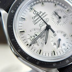 Đồng Hồ Omega Rep 11 Speedmaster Apollo 13 Silver Snoopy Cơ Cót Tay Xưởng OM 42mm (2)