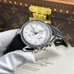 Đồng Hồ Omega Rep 11 Speedmaster Apollo 13 Silver Snoopy Cơ Cót Tay Xưởng OM 42mm (2)