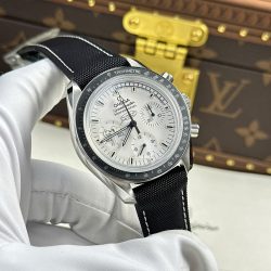 Đồng Hồ Omega Rep 11 Speedmaster Apollo 13 Silver Snoopy Cơ Cót Tay Xưởng OM 42mm (2)