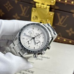 Đồng Hồ Omega Replica 11 Speedmaster Apollo 13 Silver Snoopy Dây Kim Loại Xưởng OM 42mm (2)