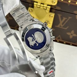 Đồng Hồ Omega Replica 11 Speedmaster Apollo 13 Silver Snoopy Dây Kim Loại Xưởng OM 42mm (2)