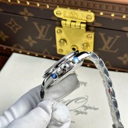 Đồng Hồ Omega Replica 11 Speedmaster Apollo 13 Silver Snoopy Dây Kim Loại Xưởng OM 42mm (2)