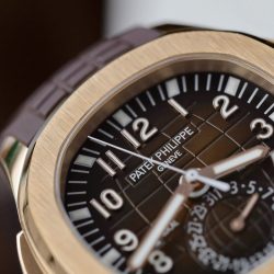 Đồng Hồ Patek Philippe Aquanaut 5164R Replica 11 Mặt Nâu Dây Cao Su Xưởng PPF 40 (2)