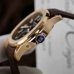 Đồng Hồ Patek Philippe Aquanaut 5164R Replica 11 Mặt Nâu Dây Cao Su Xưởng PPF 40 (2)