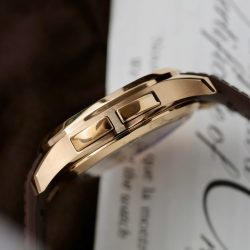 Đồng Hồ Patek Philippe Aquanaut 5164R Replica 11 Mặt Nâu Dây Cao Su Xưởng PPF 40 (2)