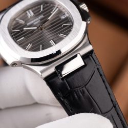 Đồng Hồ Patek Philippe Nautilus 5711 Replica 11 Mặt Xám Dây Da Tinh Chỉnh Xưởng BBF 40mm (2)