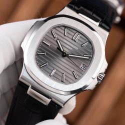 Đồng Hồ Patek Philippe Nautilus 5711 Replica 11 Mặt Xám Dây Da Tinh Chỉnh Xưởng BBF 40mm (2)