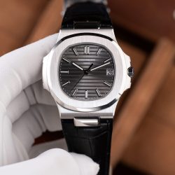 Đồng Hồ Patek Philippe Nautilus 5711 Replica 11 Mặt Xám Dây Da Tinh Chỉnh Xưởng BBF 40mm