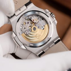 Đồng Hồ Patek Philippe Nautilus 5711 Replica 11 Mặt Xám Dây Da Tinh Chỉnh Xưởng BBF 40mm (2)