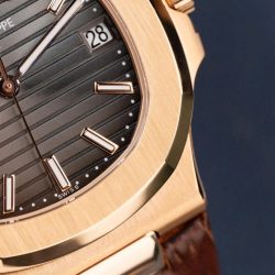 Đồng Hồ Patek Philippe Nautilus 5711R Chế Tác Mặt Xám Dây Da Máy Khắc Xưởng BBF 40mm (2)