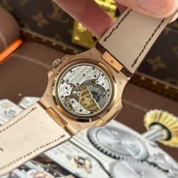 Đồng Hồ Patek Philippe Nautilus 5712R Chế Tác Mặt Xám Dây Da Lõi Máy Khắc Xưởng PPF 40mm (2)