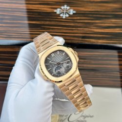 Đồng Hồ Patek Philippe Nautilus 5712R Rep 11 Mặt Xám Dây Kim Loại Máy Khắc Xưởng PPF 40mm (2)