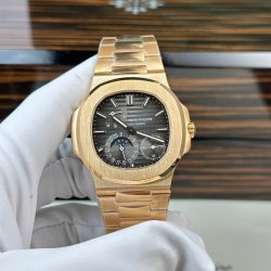 Đồng Hồ Patek Philippe Nautilus 5712R Rep 11 Mặt Xám Dây Kim Loại Máy Khắc Xưởng PPF 40mm (2)